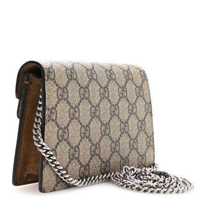 Gucci GG Supreme Monogram Super Mini Dionysus Shoulder Bag Taupe 3 of 10
