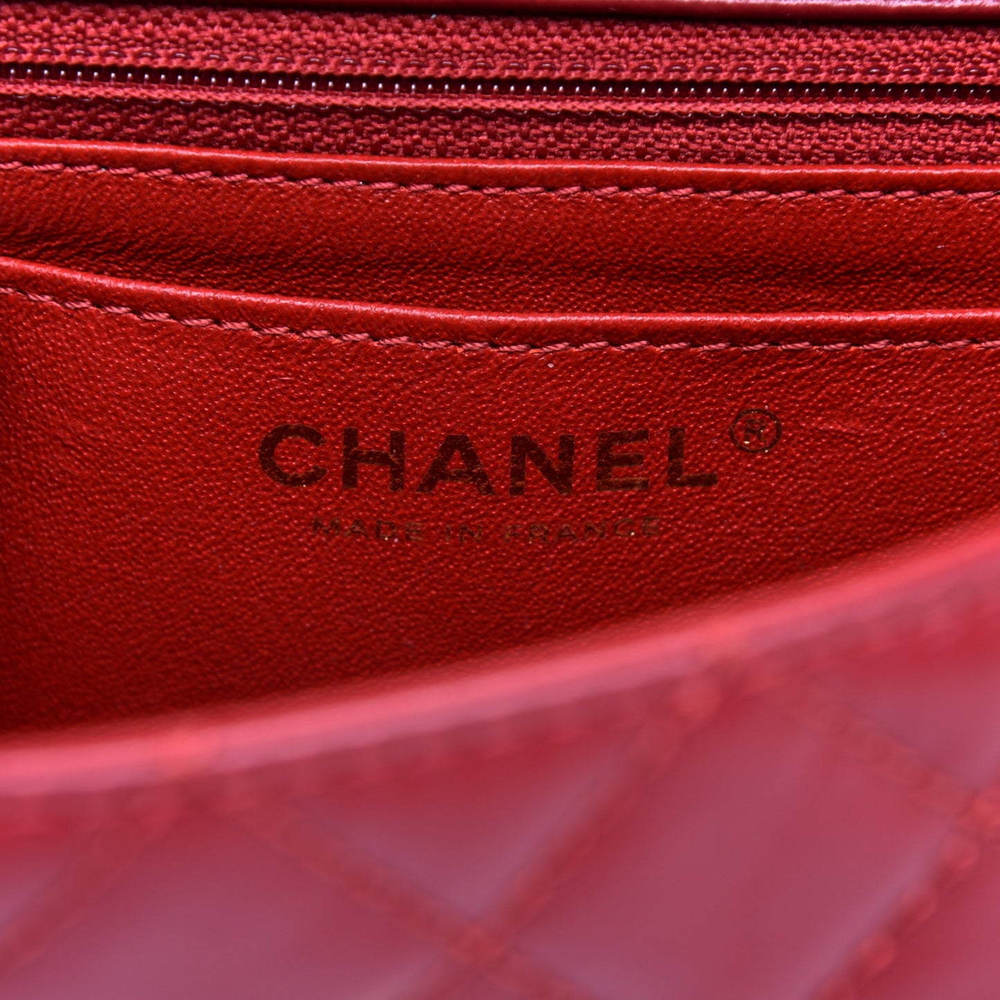Aged Calfskin Quilted 2.55 Reissue Mini Flap Red