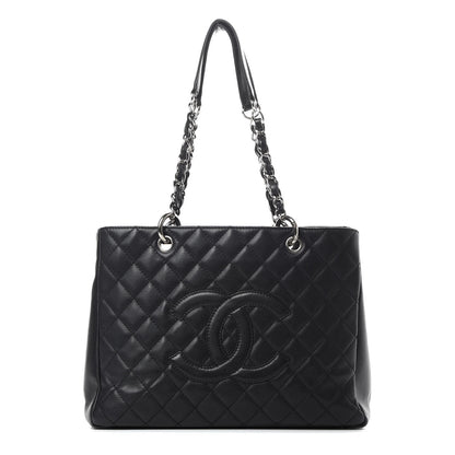 Chanel Caviar Quilted Grand Shopping Tote GST Black 1 of 17