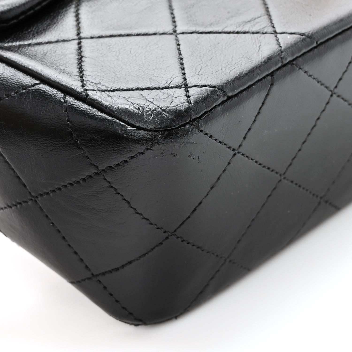 Chanel Lambskin Quilted Small Double Flap Black 11 of 13