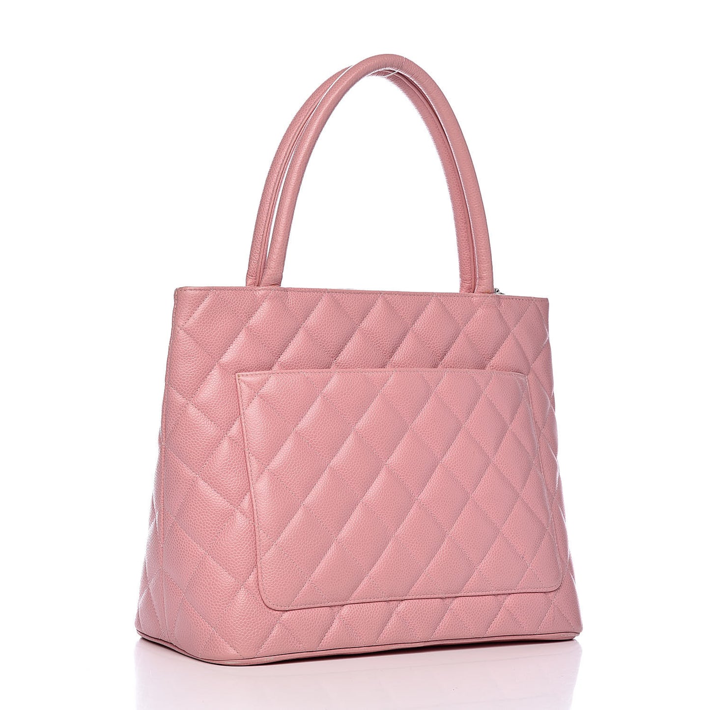Caviar Quilted Medallion Tote Light Pink