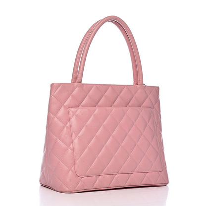 Chanel Caviar Quilted Medallion Tote Light Pink 3 of 16