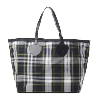 Burberry Vintage Check Extra Large The Giant Reversible Tote Blue Red 1 of 17