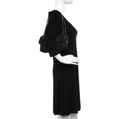 Chanel Lambskin Stitch Small Walk Of Fame Rectangular Flap Black 2 of 13