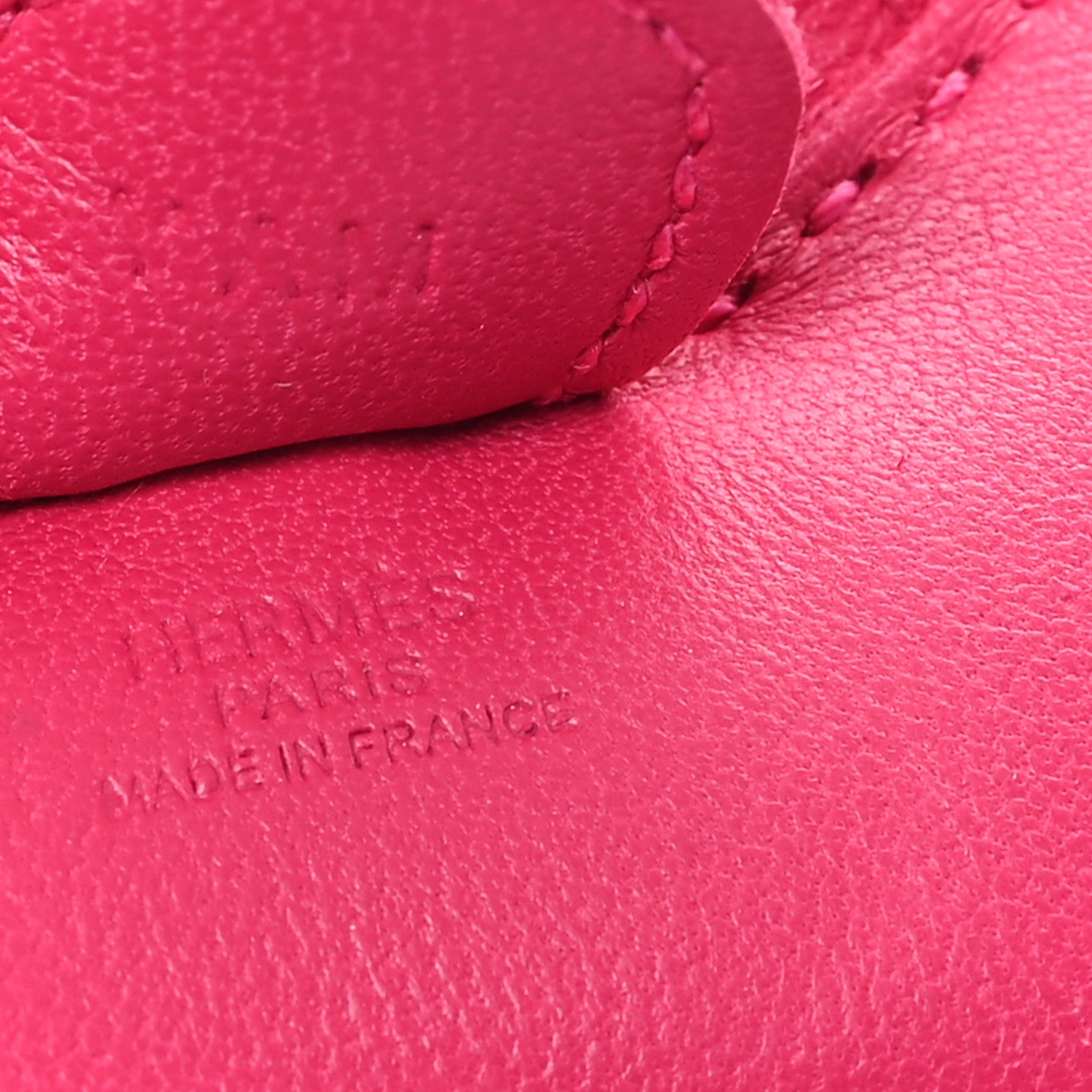 Hermes Milo Lambskin Grigri Rodeo Horse Bag Charm PM Rose Mexico 3 of 4