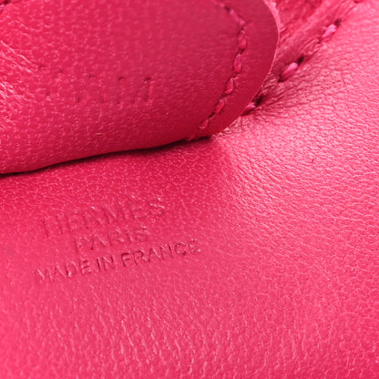 Hermes Milo Lambskin Grigri Rodeo Horse Bag Charm PM Rose Mexico 3 of 4