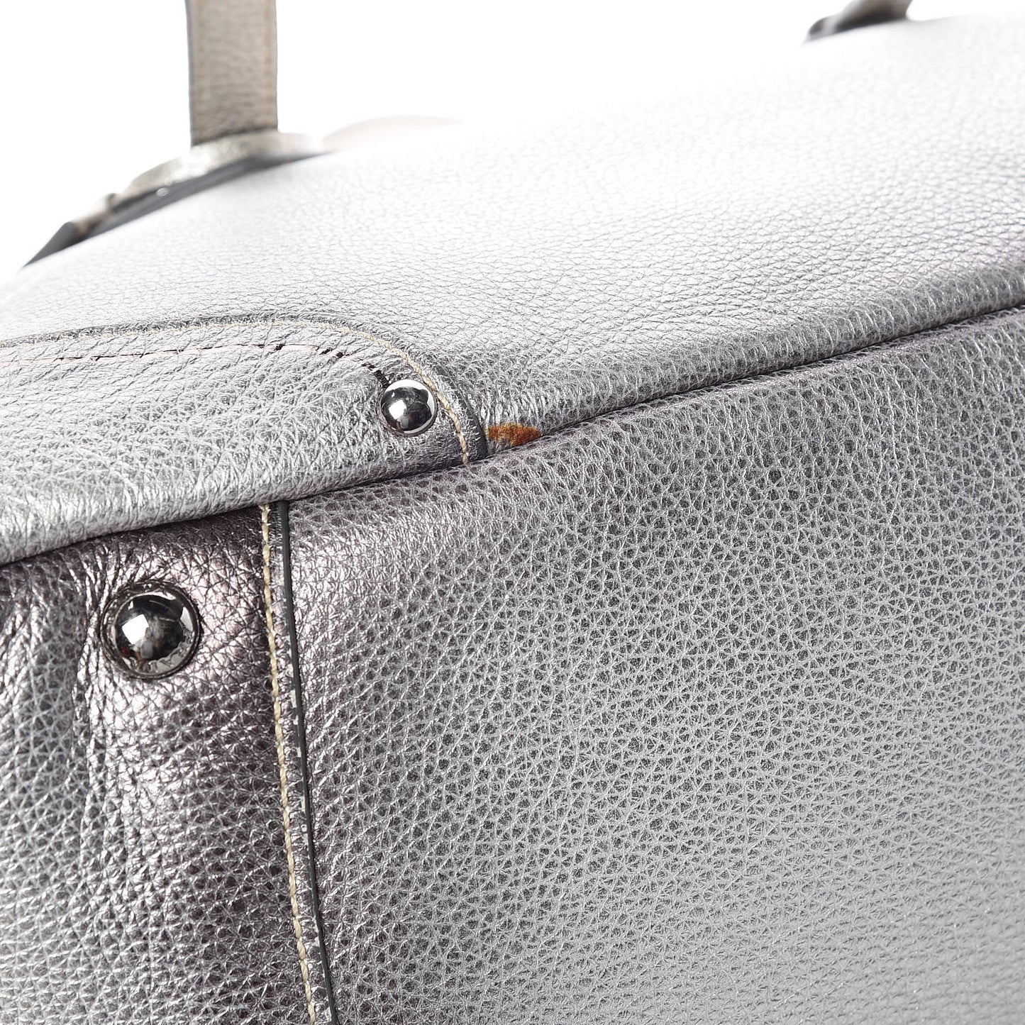 Cervo Lux Bowler Bag Argento