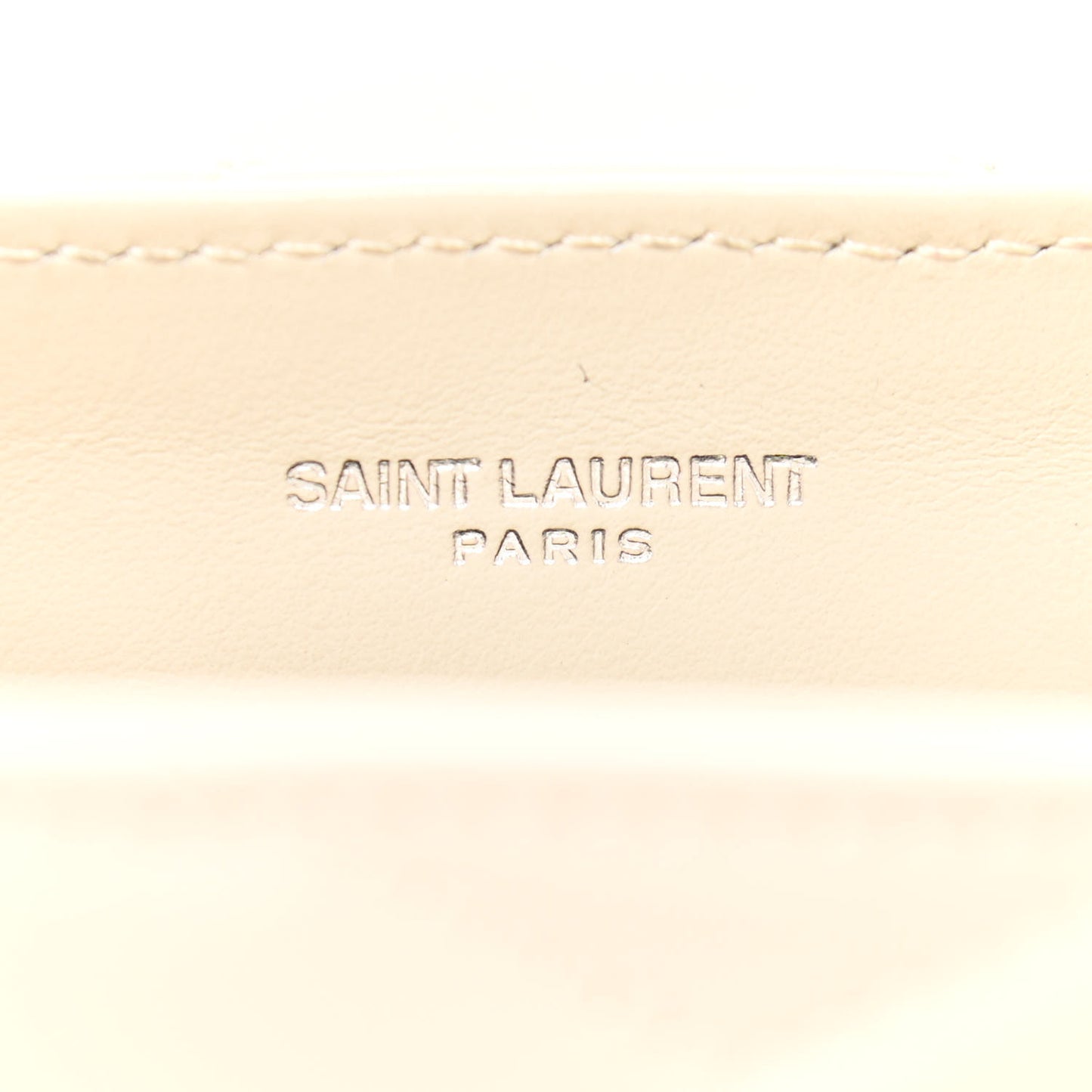 Calfskin Y Quilted Monogram Small Loulou Chain Satchel Ivory