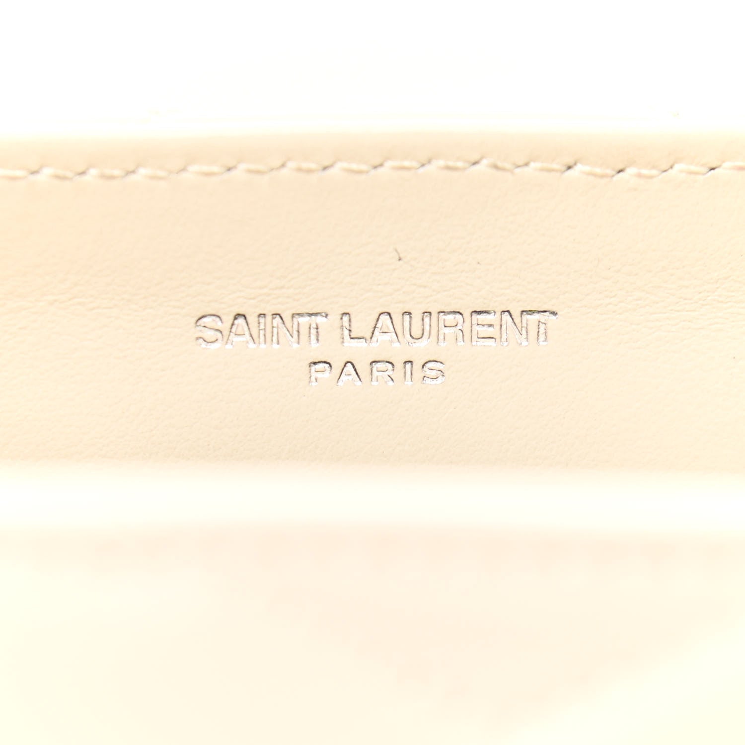 Saint Laurent Calfskin Y Quilted Monogram Small Loulou Chain Satchel Ivory 6 of 11