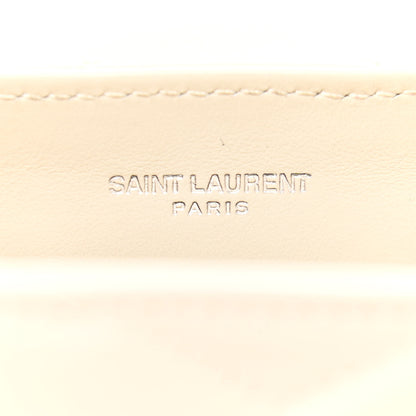 Saint Laurent Calfskin Y Quilted Monogram Small Loulou Chain Satchel Ivory 6 of 11