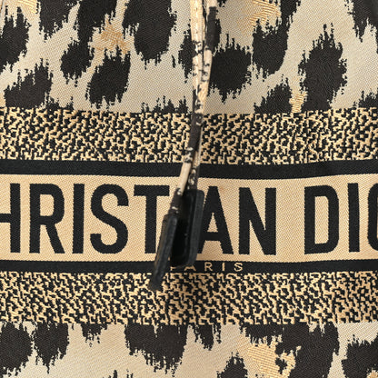 Christian Dior Canvas Mizza Embroidered Leopard DiorTravel Pouch Beige 8 of 11