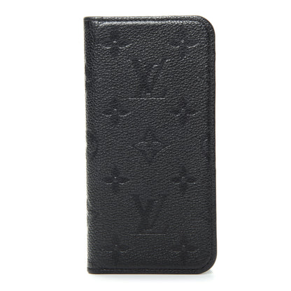 Louis Vuitton Empreinte iPhone X/XS Folio Case Black 1 of 7