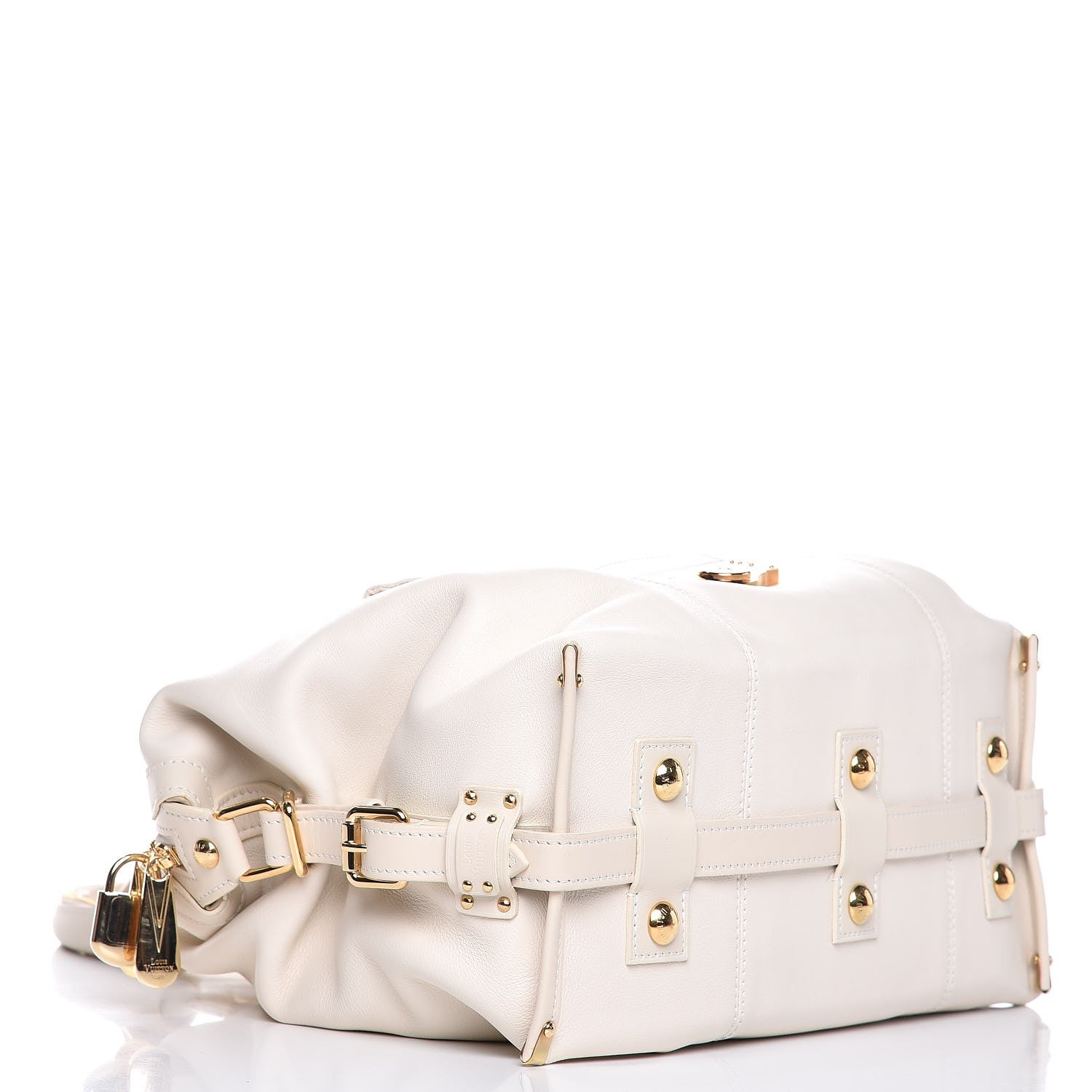 Louis Vuitton Calfskin Sac Louis White 4 of 14