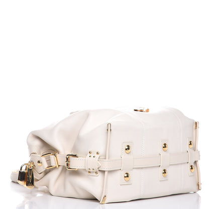 Louis Vuitton Calfskin Sac Louis White 4 of 14