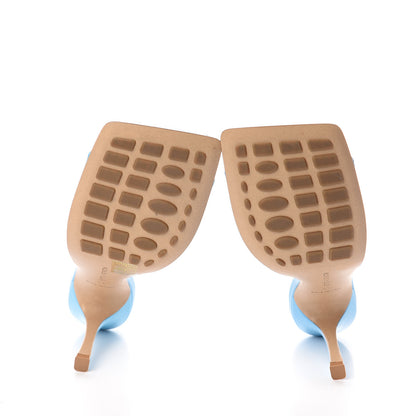 Bottega Veneta Lambskin Stretch Mule Sandals 41 Sky Blue 5 of 7