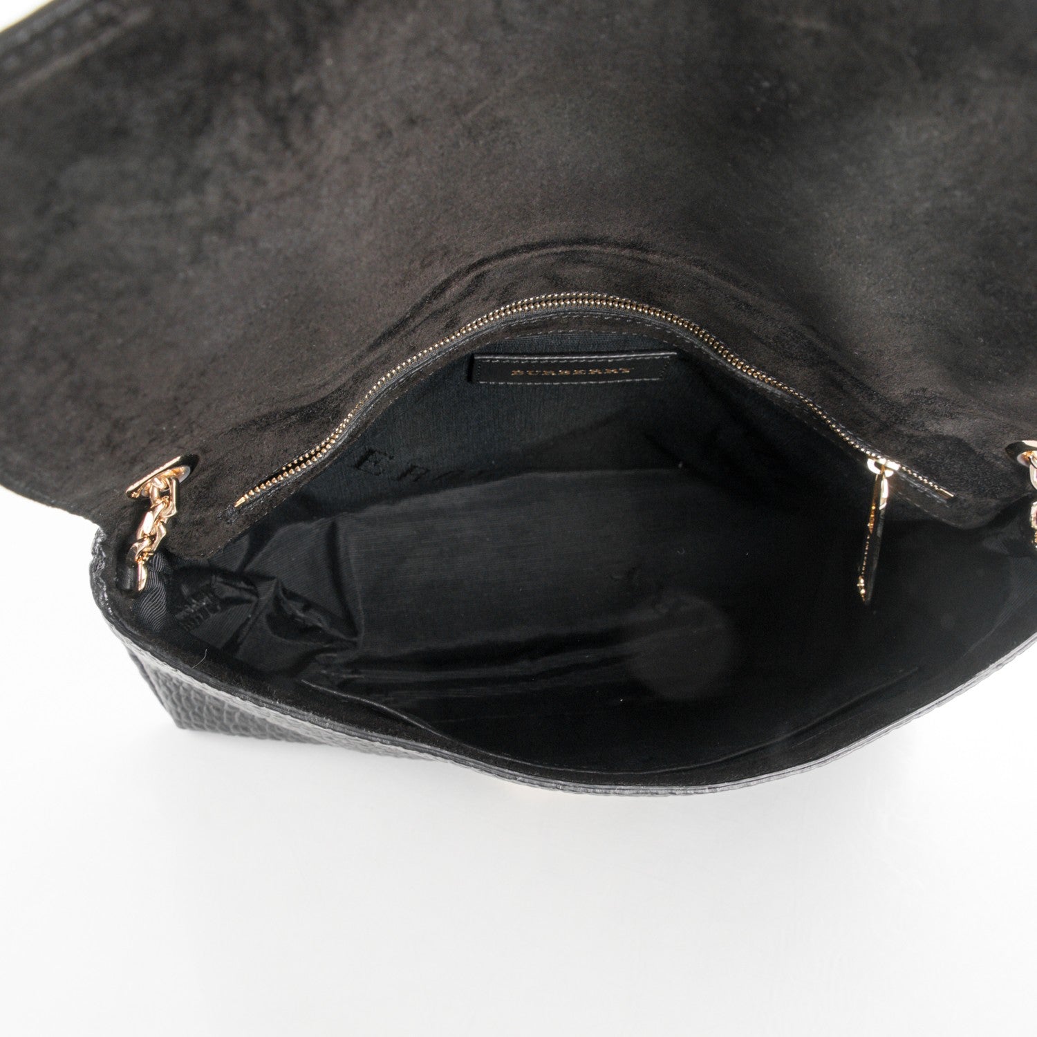 Burberry Signature Grain Large Mildenhall Shoulder Bag Black 5 of 8
