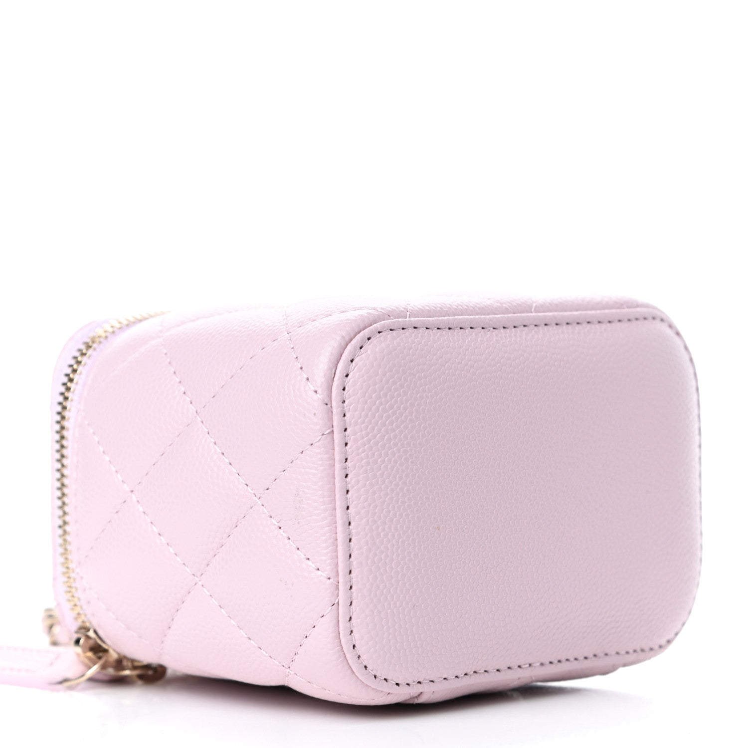 Chanel Caviar Quilted Mini Vanity Case With Chain Light Pink 3 of 4