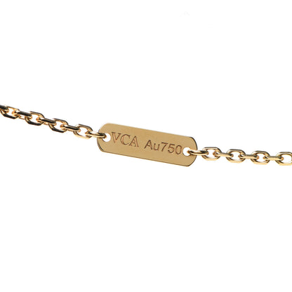 Van Cleef & Arpels 18K Yellow Gold Black Onyx Vintage Alhambra Pendant Necklace 6 of 6