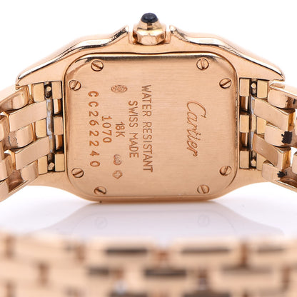 Cartier 18K Yellow Gold 22mm Panthere Quartz Watch 5 of 9