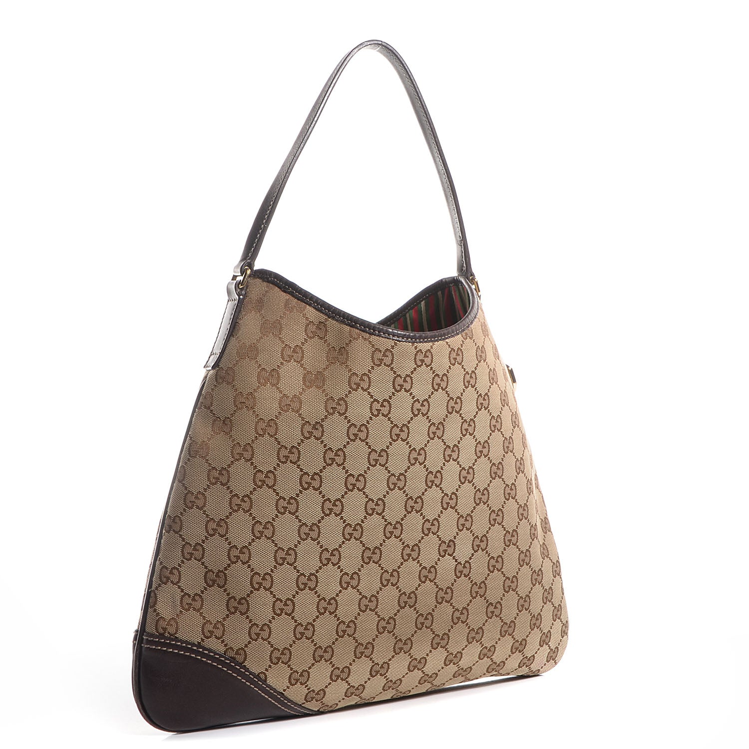 Gucci Monogram GG New Britt Medium Hobo Brown 4 of 8