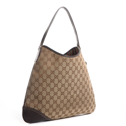 Gucci Monogram GG New Britt Medium Hobo Brown 4 of 8