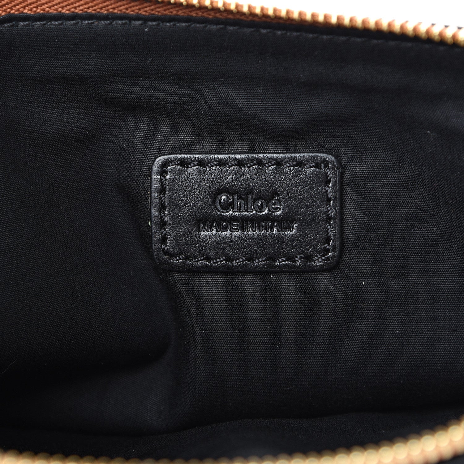 Chloe Calfskin Goatskin Bi-Color Alice Clutch Marron Glace 5 of 9