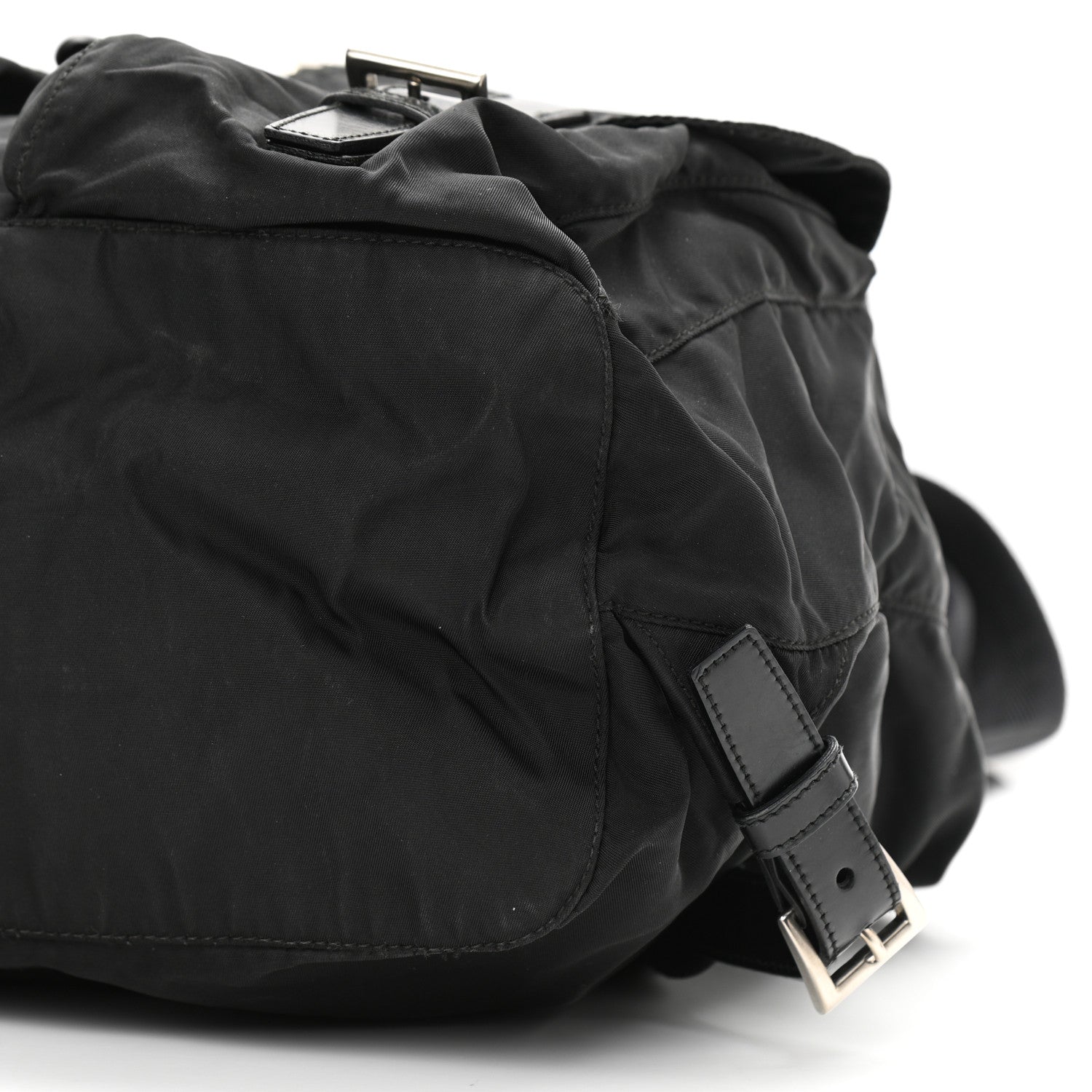 Prada Nylon Vela Medium Backpack Black 10 of 14