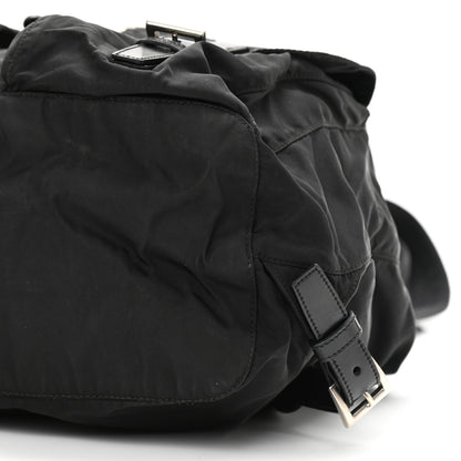 Prada Nylon Vela Medium Backpack Black 10 of 14