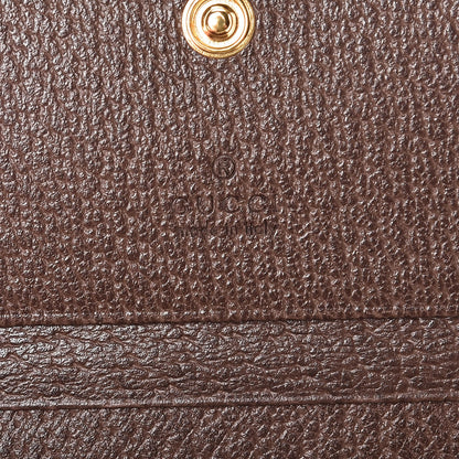 Gucci GG Supreme Monogram Web Ophidia Card Case Beige New Acero 6 of 12