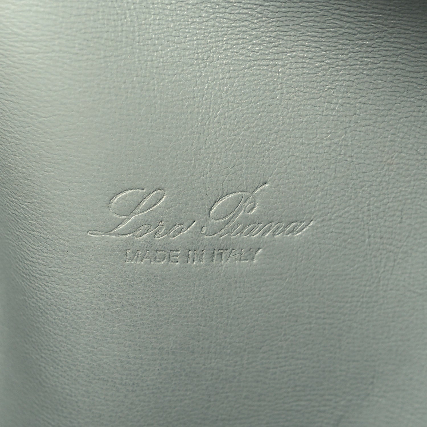 Loro Piana Grained Calfskin L19 Extra Pocket Pouch Eucalyptus 6 of 8
