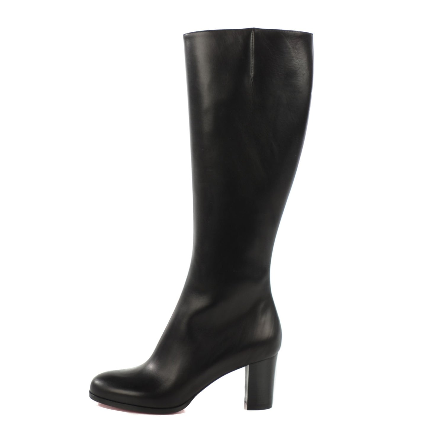 Calfskin Yvonna 60 Tall Boots 37.5 Black