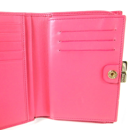 Fendi Textured Calfskin French Wallet Pink 4 of 8