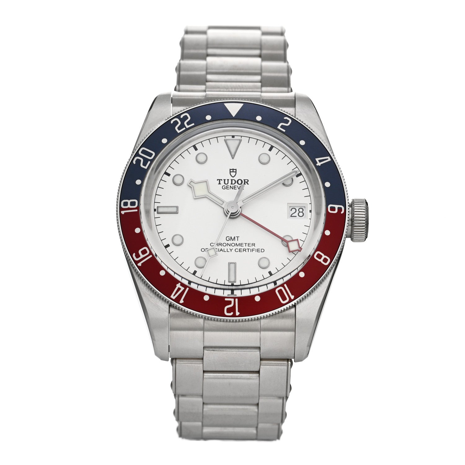 TUDOR Stainless Steel 41mm Black Bay GMT Automatic Watch White 79830RB 1 of 5