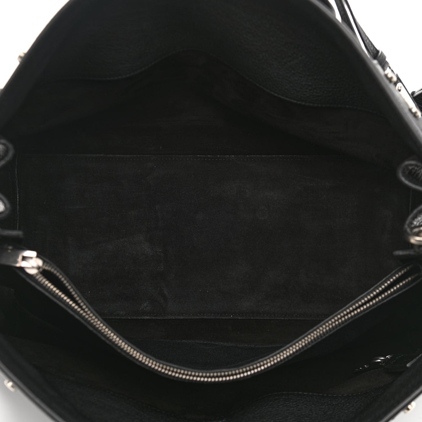 Grained Calfskin Medium Souple Sac De Jour Black