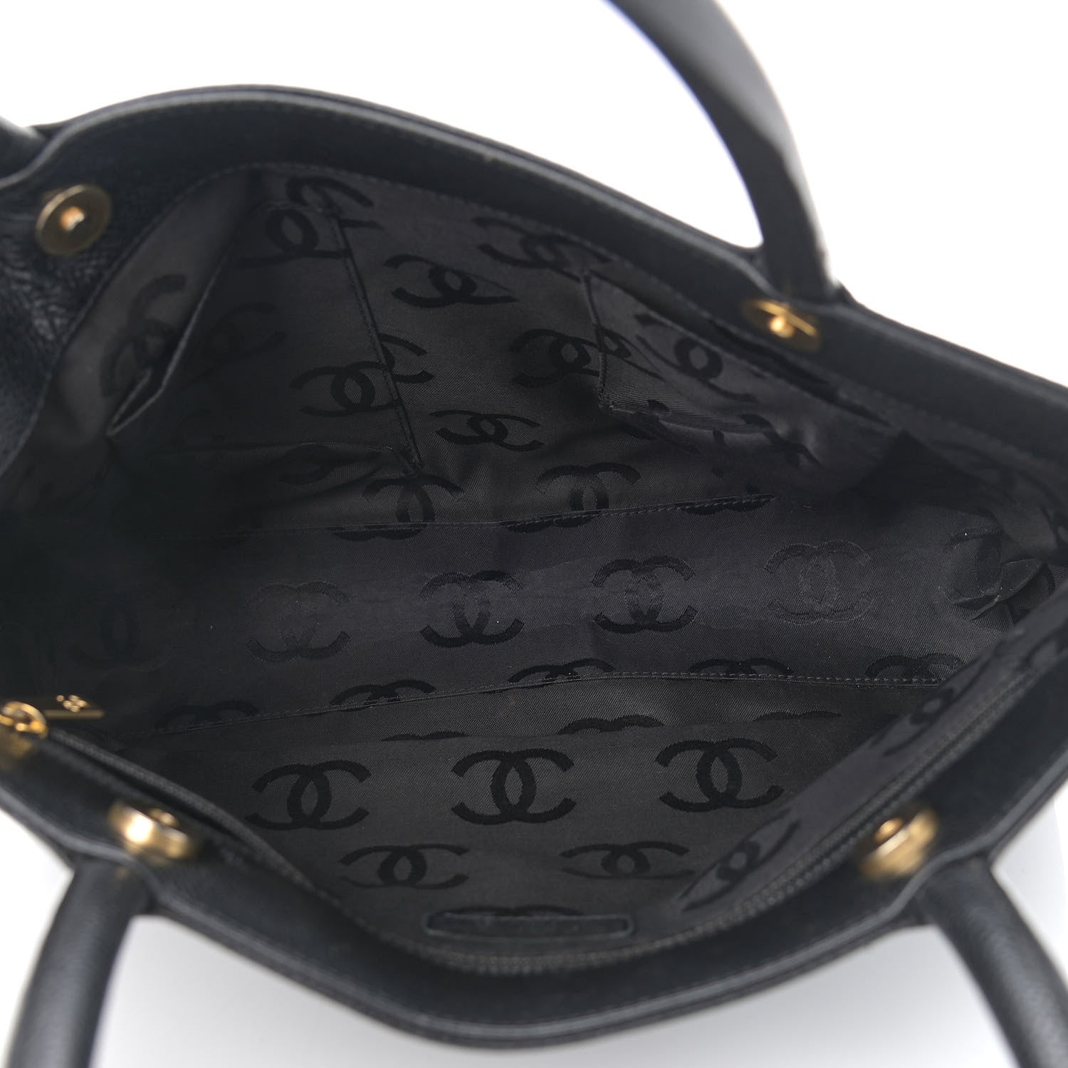 Chanel Caviar CC Timeless Tote Black 5 of 11