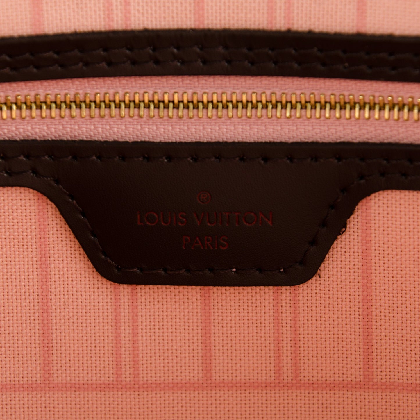 Damier Ebene Neo Neverfull MM Rose Ballerine
