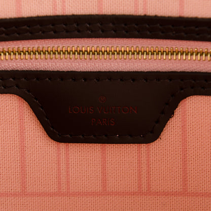 Louis Vuitton Damier Ebene Neo Neverfull MM Rose Ballerine 8 of 10
