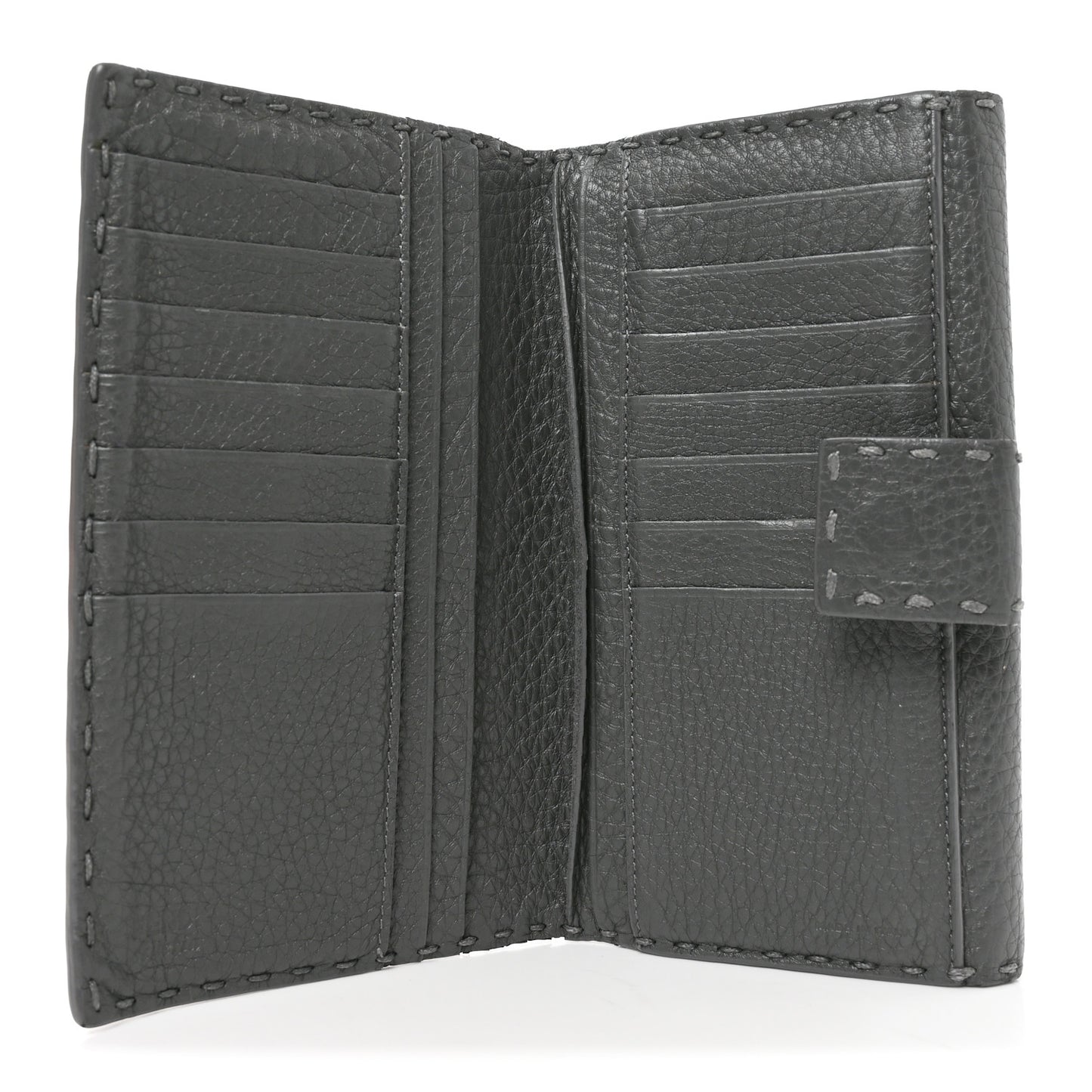 Cuoio Romano Selleria Peekaboo Continental Wallet Asfalto