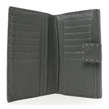Fendi Cuoio Romano Selleria Peekaboo Continental Wallet Asfalto 5 of 7