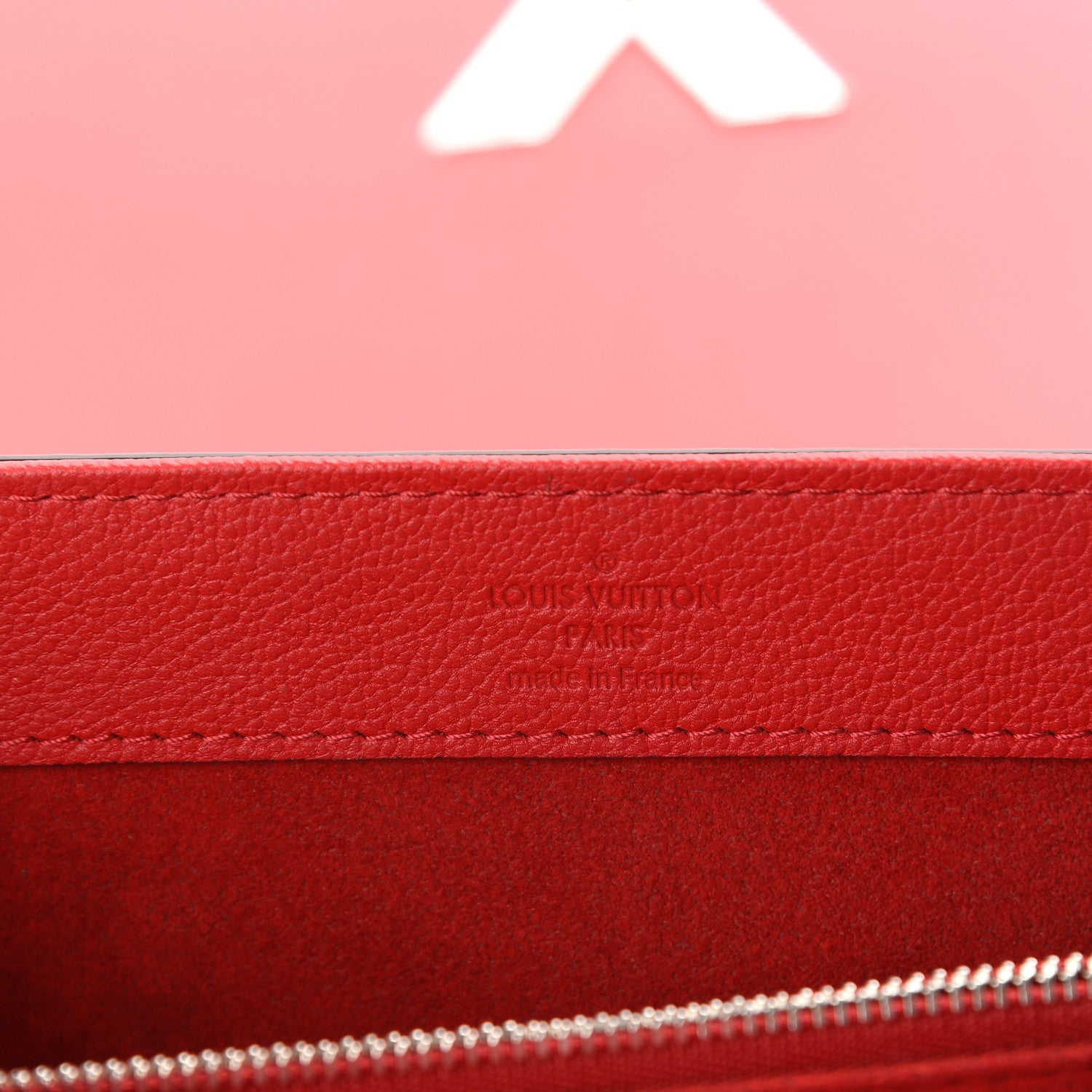 Louis Vuitton Calfskin Monogram Very One Handle Rubis Red 6 of 9