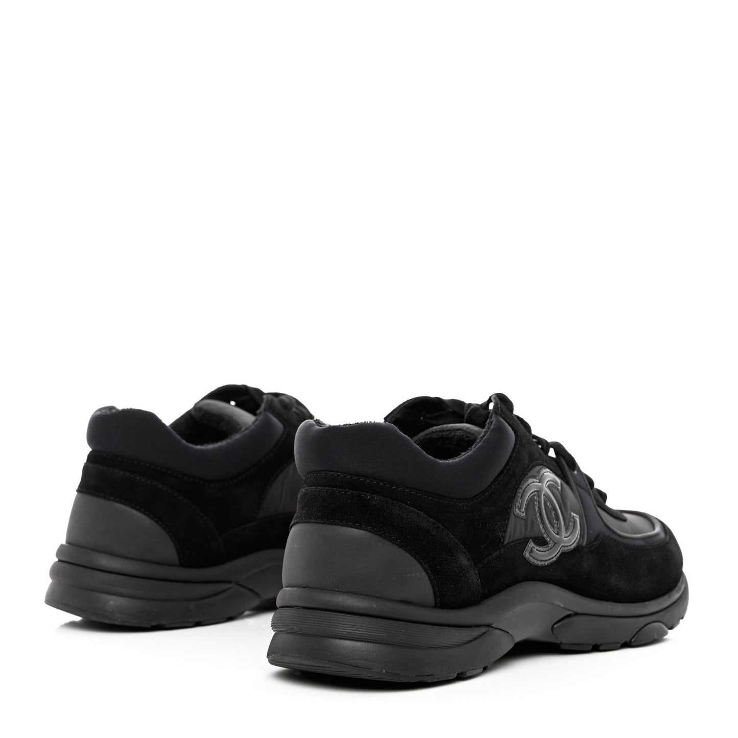 Kid Suede Calfskin Mens Sneakers 44 Black