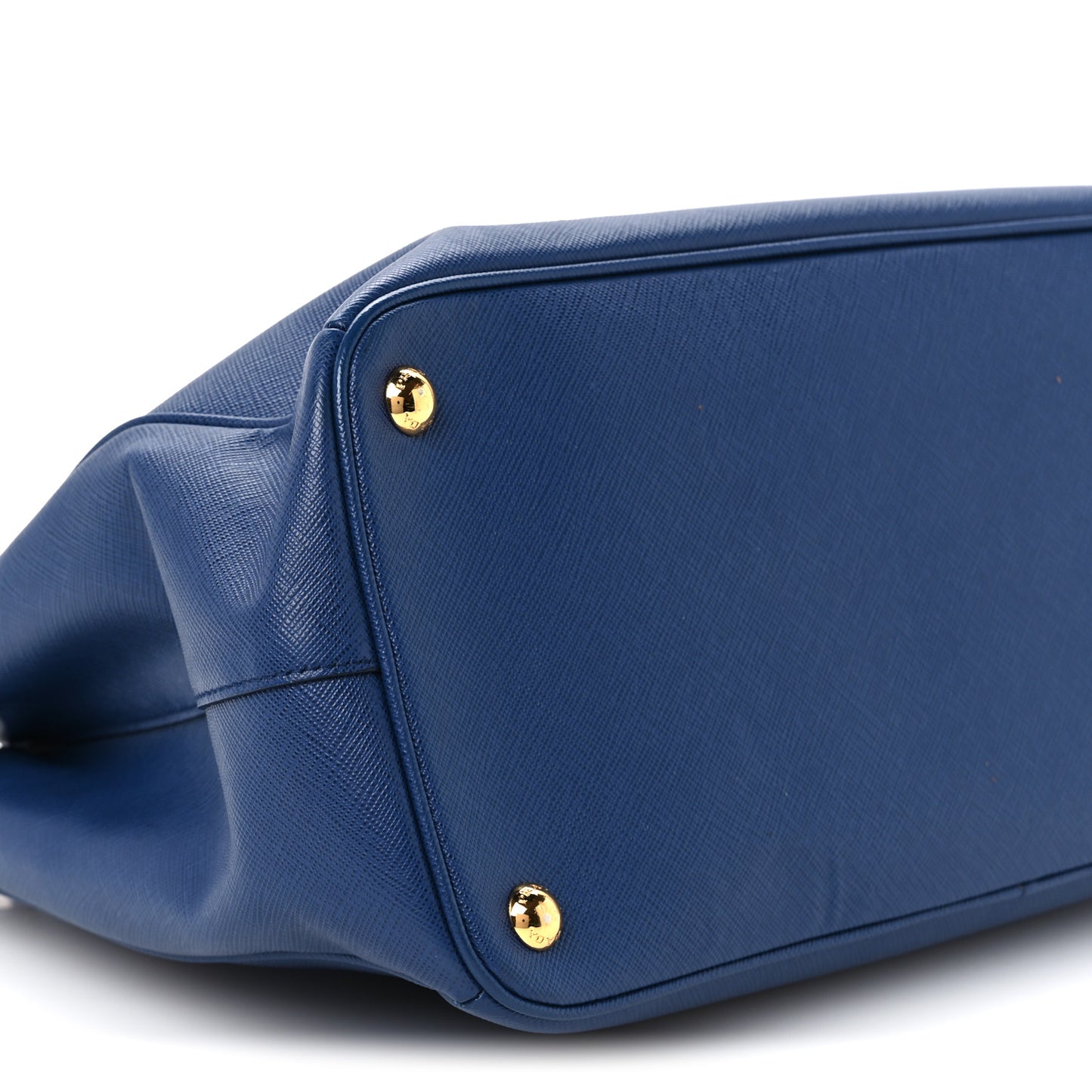 Saffiano Lux Medium Galleria Double Zip Tote Blue