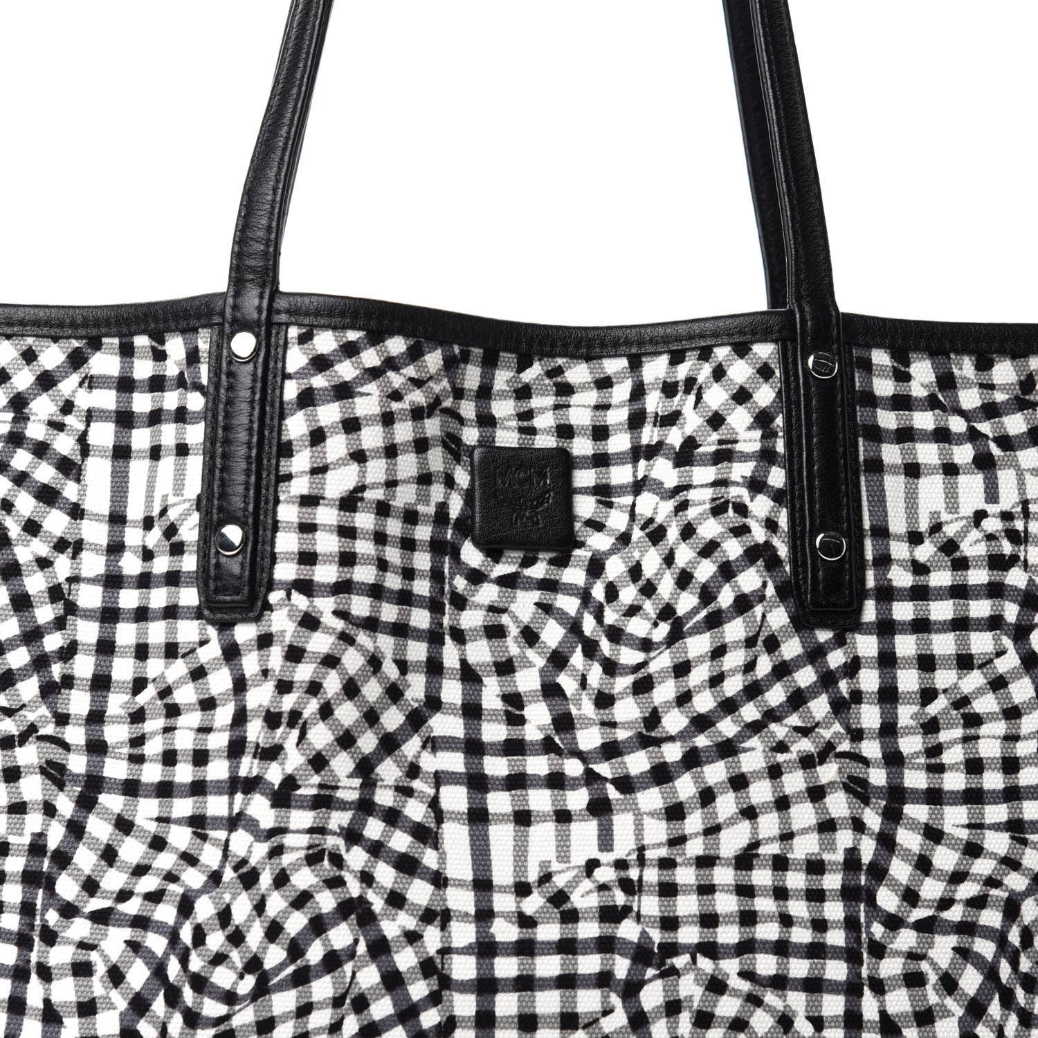 MCM Visetos Medium Project Reversible Shopper Tote Black 15 of 15