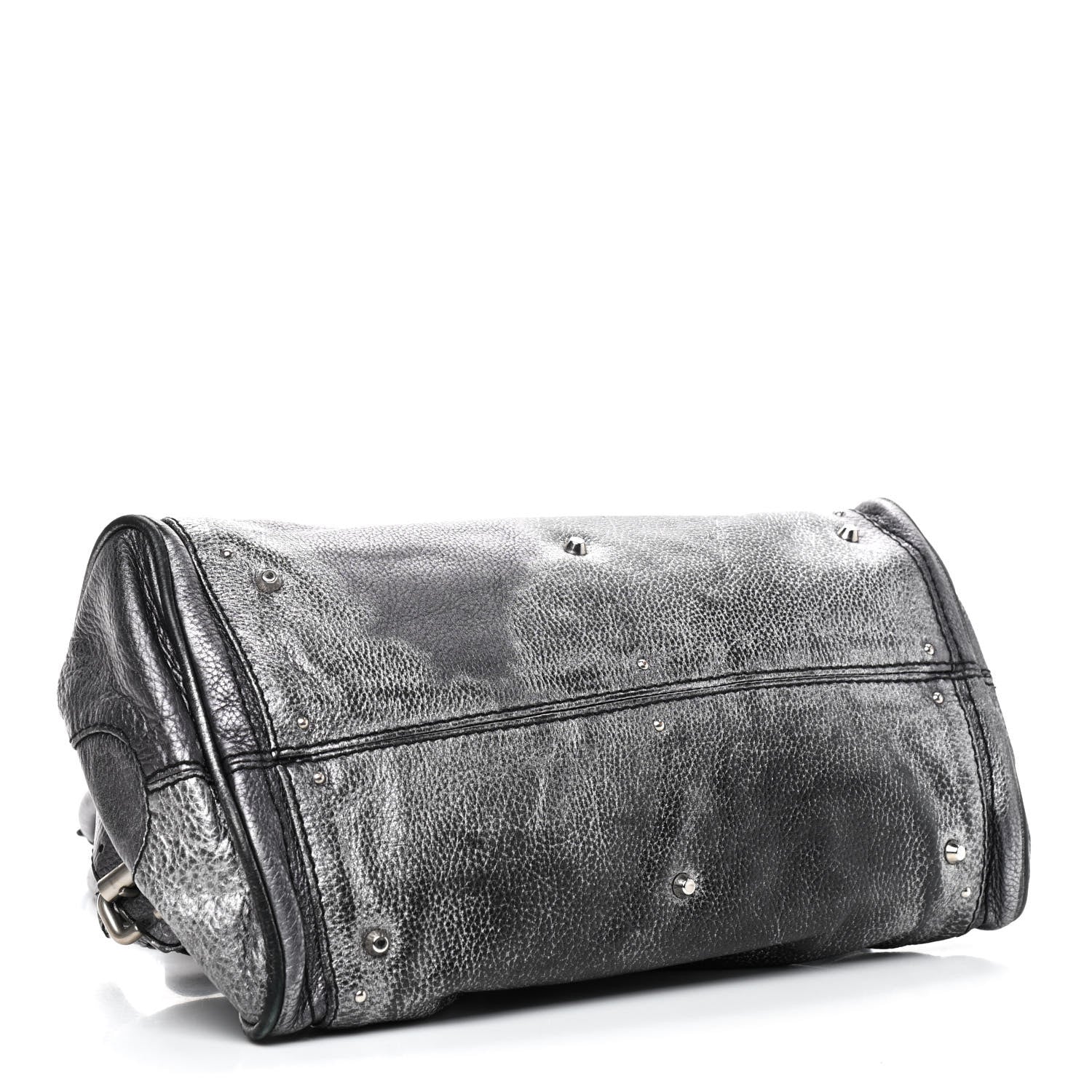 Chloe Metallic Calfskin Medium Paddington Satchel Silver 3 of 22