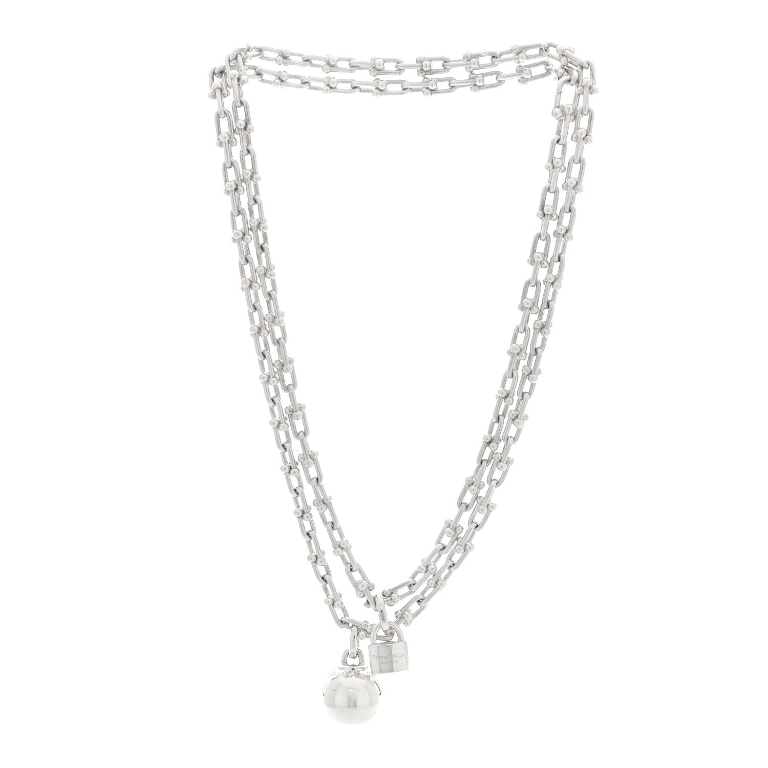 Tiffany Sterling Silver HardWear Wrap Necklace 3 of 6