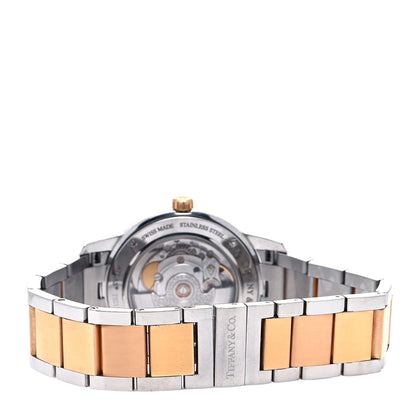 Tiffany Stainless Steel 18K Yellow Gold 37mm Atlas 3-Hand Automatic Watch 3 of 4