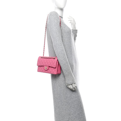Chanel Caviar Quilted Small Double Flap Pink 2 of 11