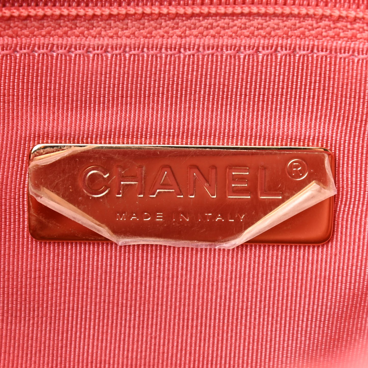 Tweed Quilted Medium Chanel 19 Flap Coral Pink
