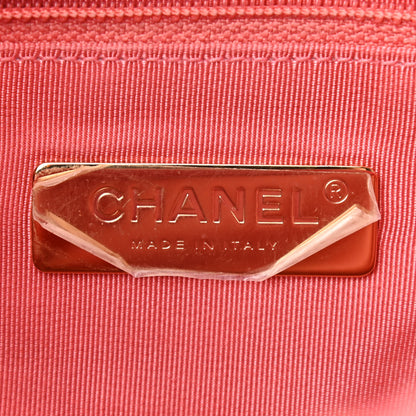 Chanel Tweed Quilted Medium Chanel 19 Flap Coral Pink 6 of 9