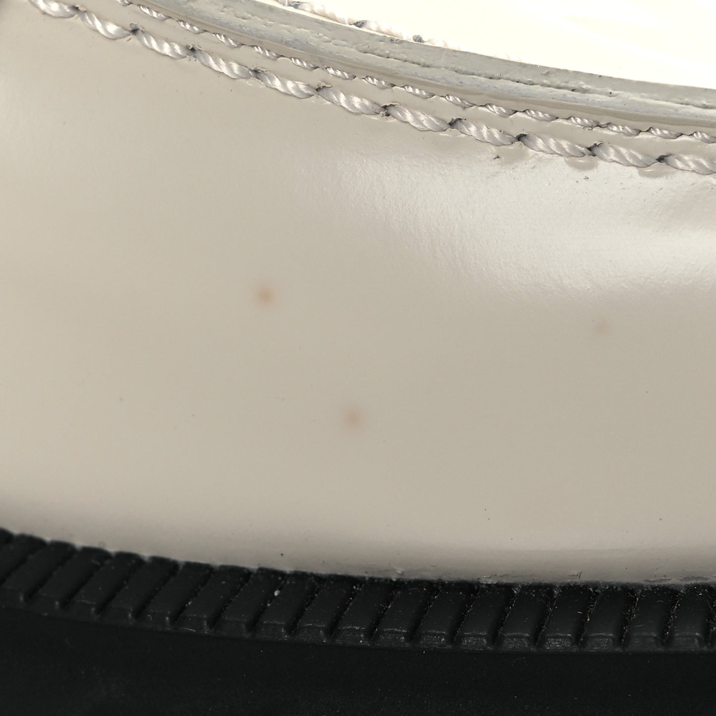 Magnum Calfskin Nappa Crystal Womens Interlocking G Platform Chunky Lug Sole 40mm Loafers 40.5 White